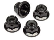 HPI Z680 - FLANGED LOCK NUT M5X8MM (BLACK/4PCS)